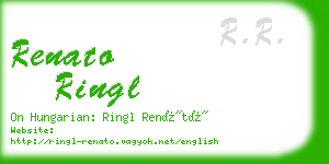 renato ringl business card